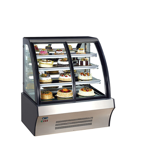 integrated refrigerated glass display case